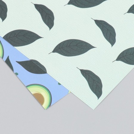 Scrapbooking paper bilateral "avocado" density 180 g 30.5x32 cm-4