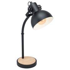 Lubenham table lamp, 1x28W E27, brown color, black