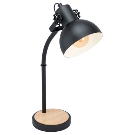 Lubenham table lamp, 1x28W E27, brown color, black