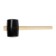 Kiyanka scrap, wooden handle, black rubber, 90 mm, 1000 g