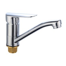 BouOU B8274-14A kitchen mixer, pour 139 mm, single-leaf, 35 mm cartridge, brass, chrome 10285