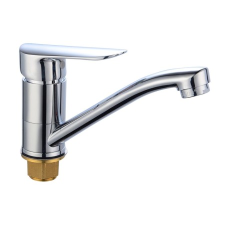 BouOU B8274-14A kitchen mixer, pour 139 mm, single-leaf, 35 mm cartridge, brass, chrome 10285