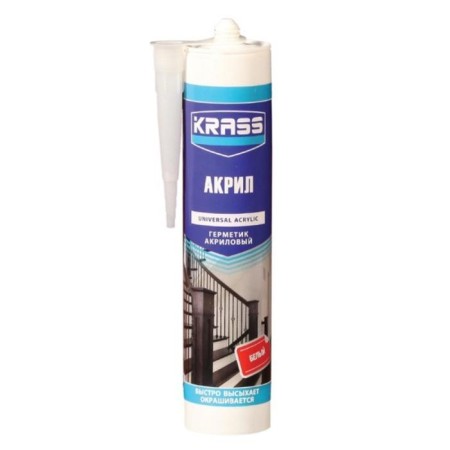 Sealant krass, acrylic, white, 300 ml