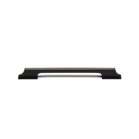 Cappio bracket handle, aluminum, m/o 192 mm, black color with gray insert-2