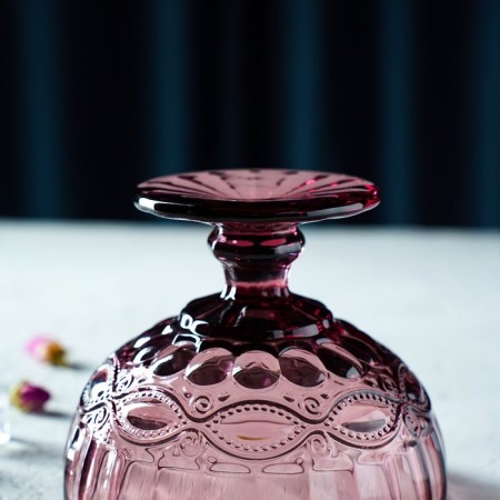 Glass Glass Magistro "La-Channel", 350 ml, 12 × 10.5 cm, pink color-7