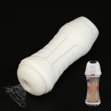 Vacuum-vibrational masturbator of the oka-hpki, with imitation of a blowjob, 6 modes, battery, white