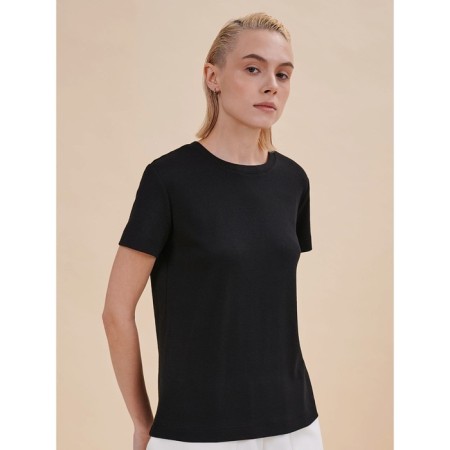 Female T -shirt, size m, black color-1