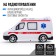 Ambulance Radio -controlled machine, light, works from batteries