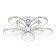 LED ceiling LED with Ambrella Light, Original, Fa469, 5XLED, 110 W, 8250LUM, 3000-6400K, Chromium color