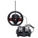 The radio -controlled "coupe" machine includes pedal and steering wheel, works on batteries, the color is blue