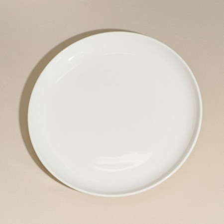 Porcelain plate "Universal", d = 21 cm, white