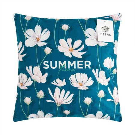 Pillowcase decorative Ethel "Summer" 40x40 cm, velor, 100% p/e-4