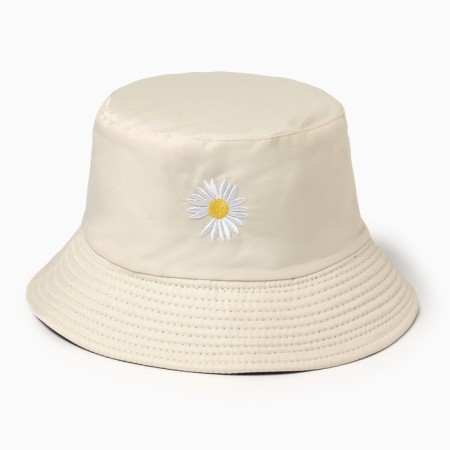 Panama Women's Bilateral Minaku "Chamomile" Beige color, size 56-58