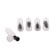 Rubbed self -tires for repairing tires, 12.7 × 6.8 mm, set 5 pcs