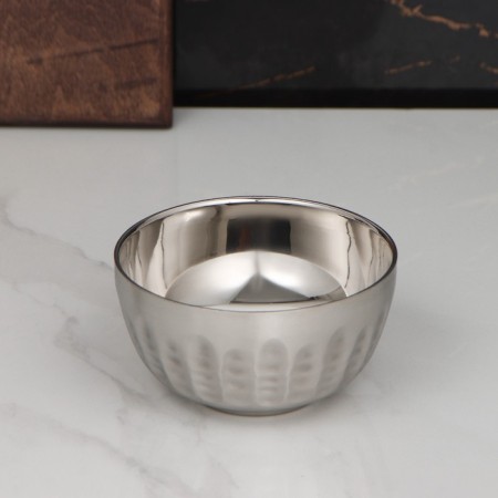 ARCH stainless steel bowl with double walls, 400 ml, 12 × 6 cm, 304 steel-1