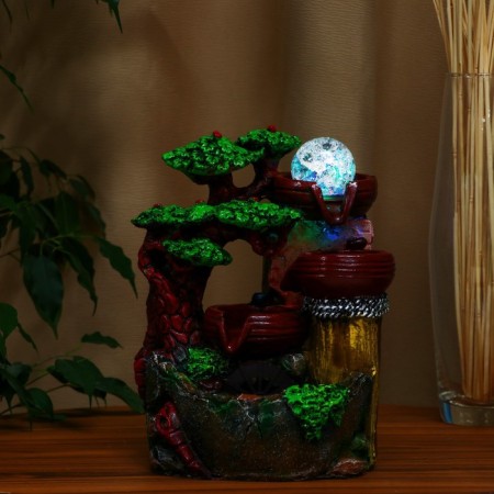Fountain "Waterfall in the Forest" 14x17x27 cm (with backlight)-2
