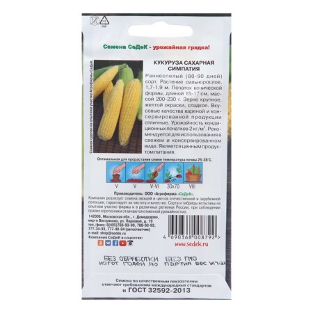 Corn seeds "Sympathy F1", 4 g-1