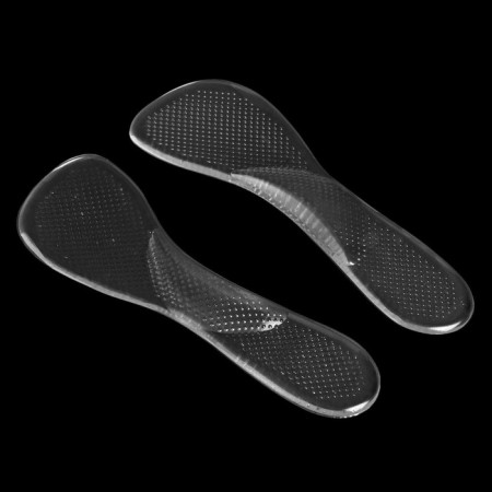 Half -slopes for shoes, with an supervisor, massage, silicone, 19 × 6.7 cm, pair, color transparent-3