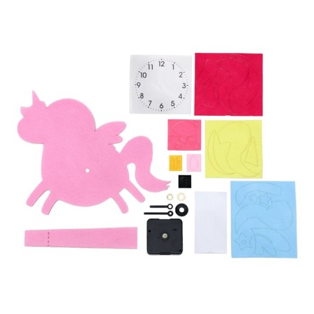 Desktop watches DIY "Unicorn from felt" children, set for creativity, 23 x 21 cm, aa-4