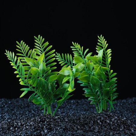 Set of artificial plants for aquarium (2 pcs), 15.5 cm