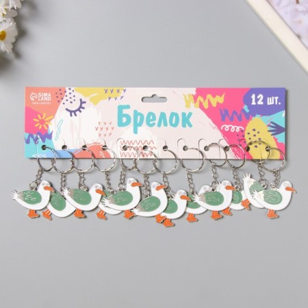 Breek Metal "Seagull White" 4x4 cm-2