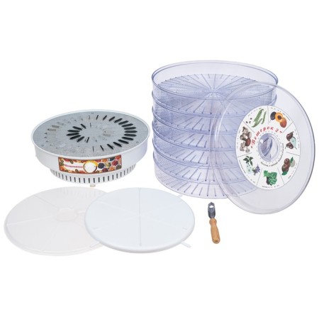 Vegetable dryer "Veterok-2 Lux", 6 tiers, 600 watts, transparent levels-4