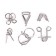 Metal puzzle “Sumerian riddles”, set of 6 pcs.