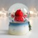 Souvenir Polystone Water Ball "Santa Claus - Harmonist" 7x6.7x8.8 cm