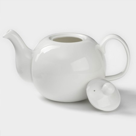 Teapot porcelain harbor Wilmax Olivia "Classics", 1.1 l, color white-1