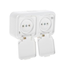 BYLLECTRICA RADSTRICA RA16-302 Praleska, 16 A, 250 V, two-month, outdoor, without salary, lid, white