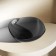 ABBER KRISTALL AT2806onyX sink, invoice, 430x430x150 mm, polyester resin, black