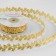 Figure tape "Branches with flowers", 20 mm, 9 ± 0.5 m, gold color