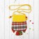 Soft handbag "owl", patchwork, species mix