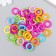 Beads for creativity plastic "Ring" Color set 50 pcs 1.3 cm
