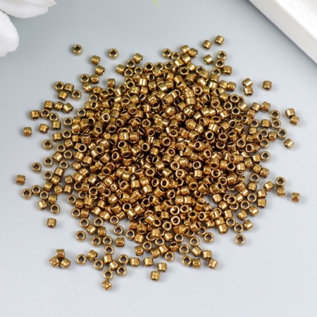 Glass beads 11/0 "cylinder. Bronze gloss" 10 g-1