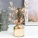 Summary Metal for 1 candle "Treaters with crystals. Column" Gold 25x15x15 cm