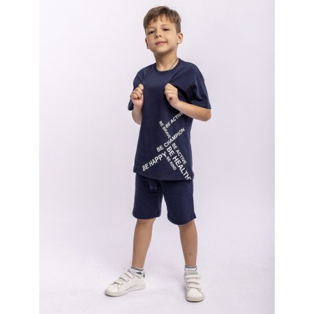 Shorts for a boy, height 98 cm, blue color