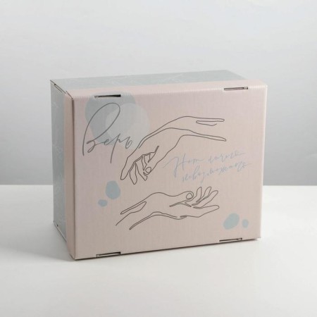 Gift folding box, packaging, “inspiration”, 31.2 x 25.6 x 16.1 cm-2