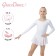 A swimsuit for gymnastics and dancing Grace Dance, p. 36, white color