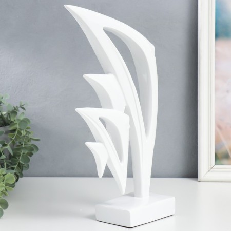 Polystone souvenir "Two sea fish" White 7.5x22x35 cm-1
