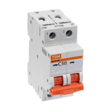 Switch automatic TDM VAL47-60, 2P, 50 A, 6 KA, C, SQ0223-0098