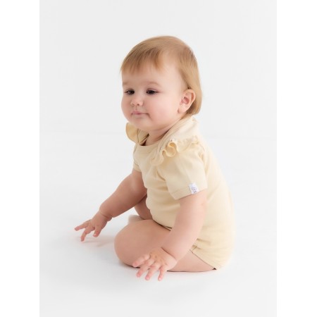Body Children with ruffles Minaku "Nature", beige color, height 68-74 cm-8