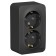 Double SE BLANCA, 16 A, 250V, invoice, c/k, curtains, IP20, anthracite, Blnra011216