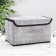 Stelly box for storage with a lid "Ronda", 26 × 20.5 × 16 cm, color gray color