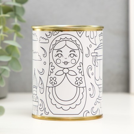 Pigging bank Bank Metal Children's Coloring "Russian Values"