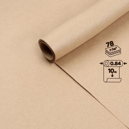 Crafts in the roll, 840 mm x 10 m, density 78 g/m2, brand A (communal), calligrata
