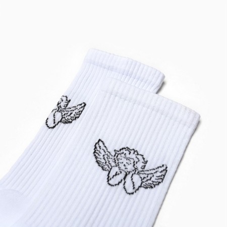 Women's socks "Angel", white color, size 25-27-1