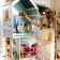 Duke Paramo Doll Wooden "Madelin Avenue", four -story, with furniture