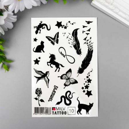 Tattoo on the body "Dreamer" 10x15 cm