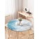 The tablecloth “Transparent petals”, round, oxford, elastic band, size 120x120 cm, diameter 75-100 cm